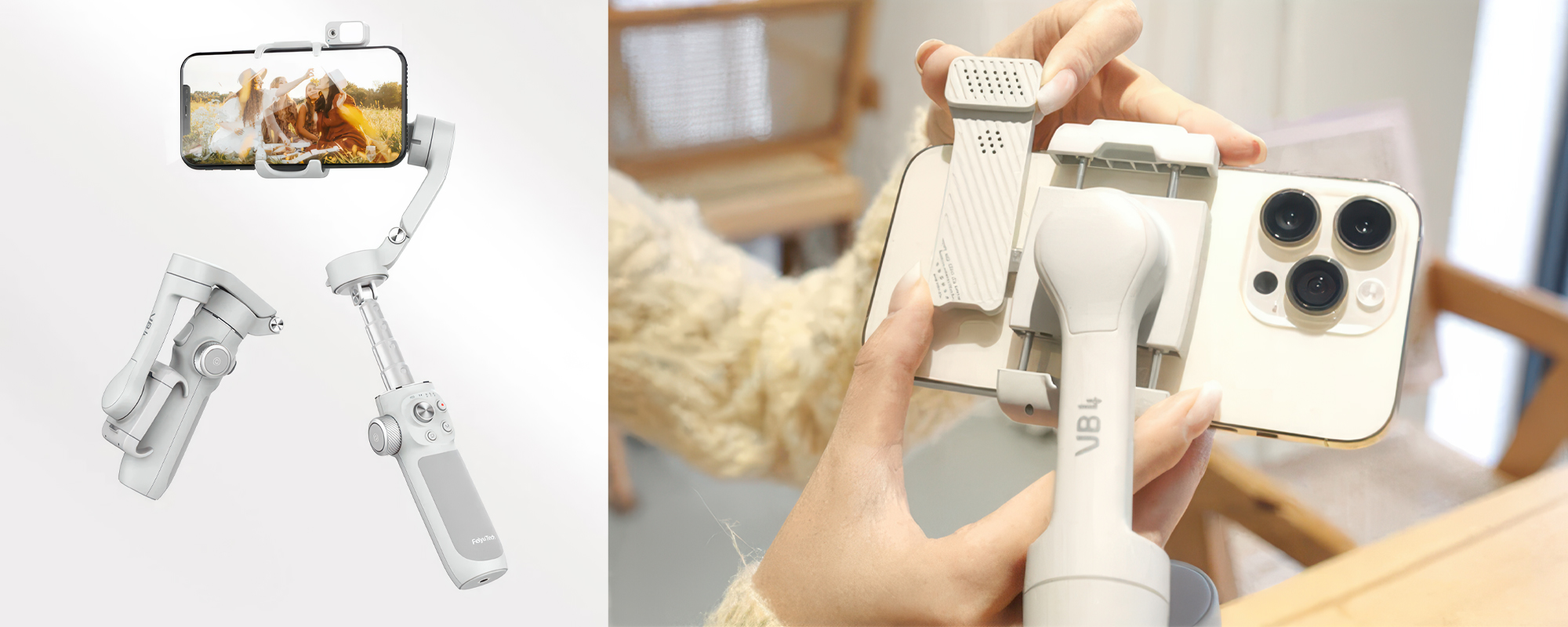 width=100% Gimbal ręczny FeiyuTech Vimble 4 Advance do smartfonów